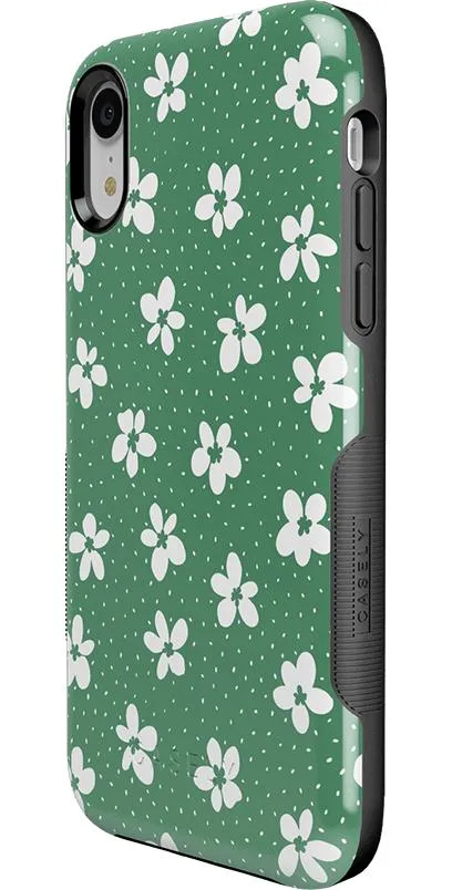 Flower My World | Jade Green Floral Case