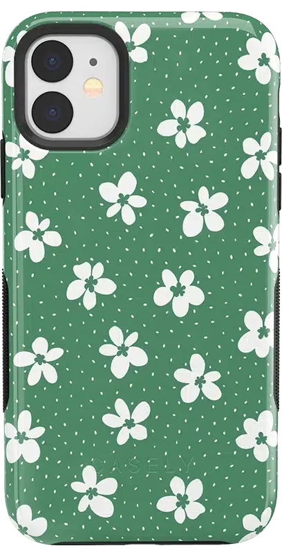 Flower My World | Jade Green Floral Case