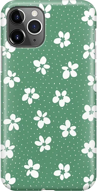 Flower My World | Jade Green Floral Case