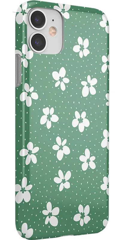 Flower My World | Jade Green Floral Case