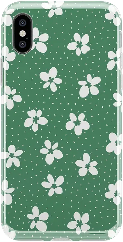 Flower My World | Jade Green Floral Case