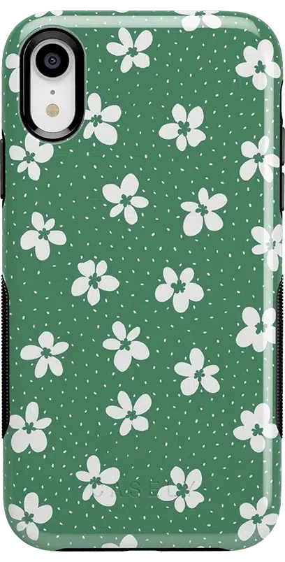 Flower My World | Jade Green Floral Case