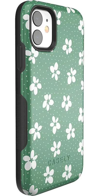 Flower My World | Jade Green Floral Case