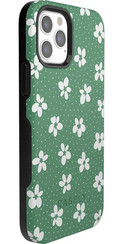 Flower My World | Jade Green Floral Case