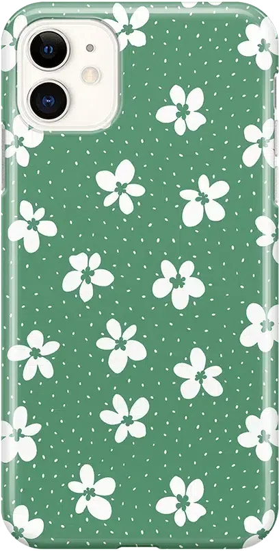 Flower My World | Jade Green Floral Case