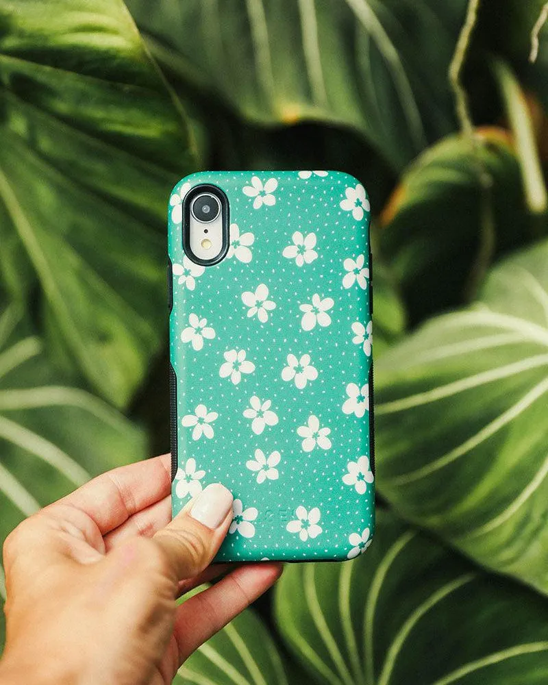 Flower My World | Jade Green Floral Case