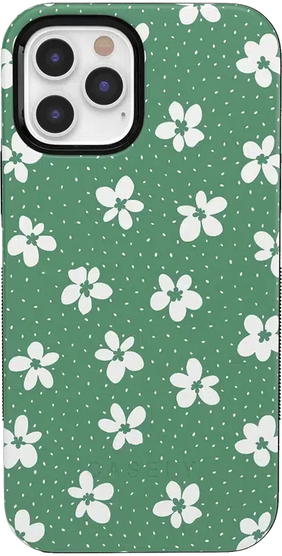 Flower My World | Jade Green Floral Case