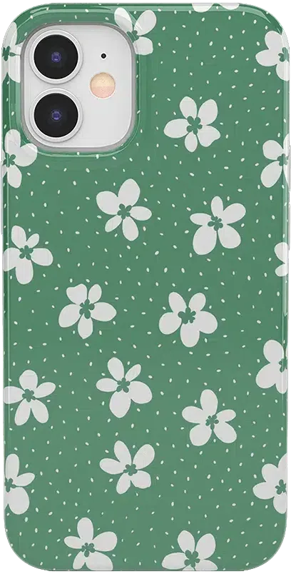 Flower My World | Jade Green Floral Case