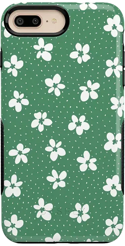 Flower My World | Jade Green Floral Case