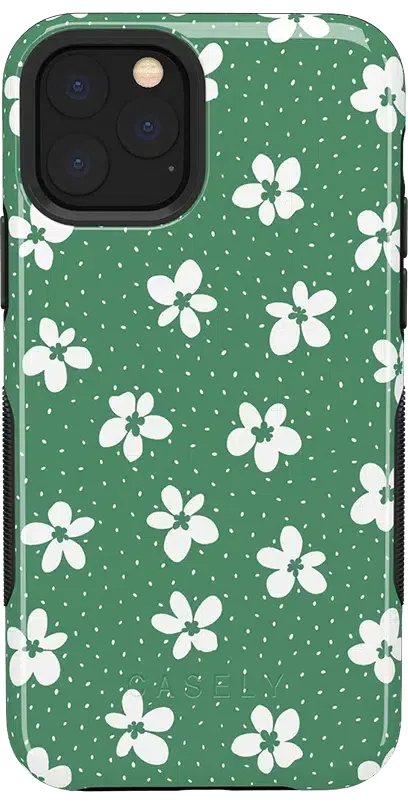 Flower My World | Jade Green Floral Case