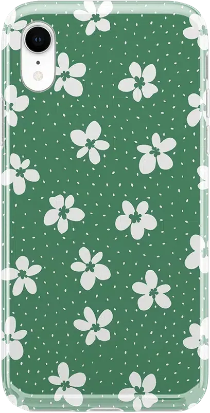 Flower My World | Jade Green Floral Case