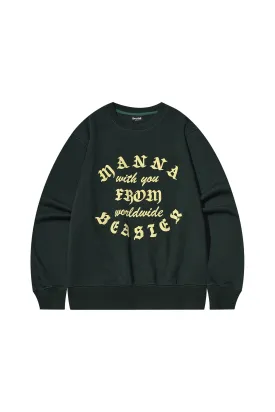 Foam Printed Crew Neck Sweatshirt