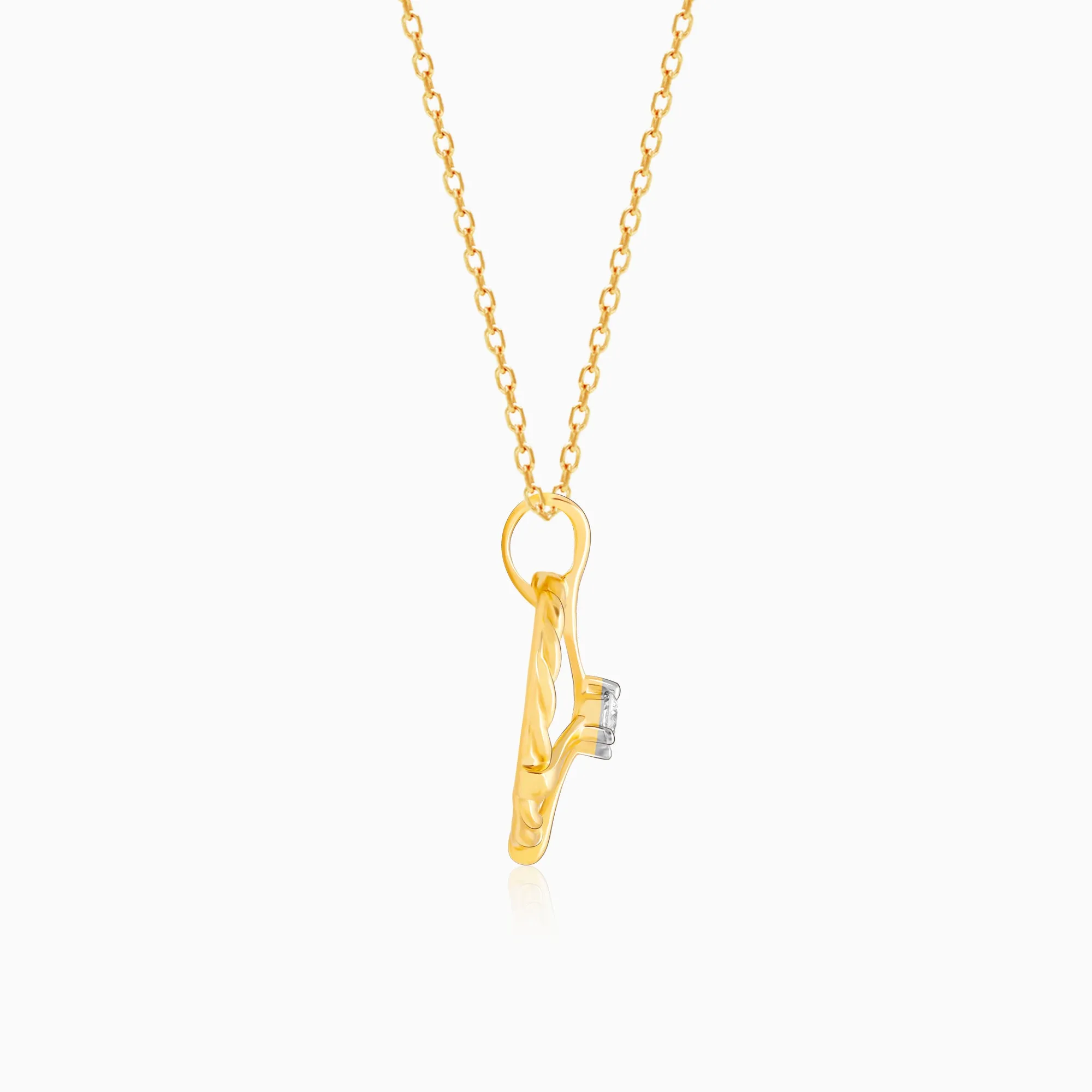 Gold Eternal Peace Diamond Pendant