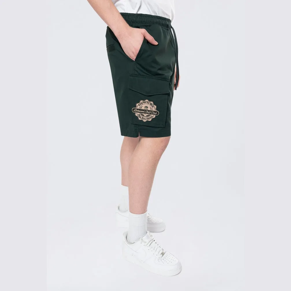 Golf Club Woven Cargo Twill Lounge Shorts - Scarab