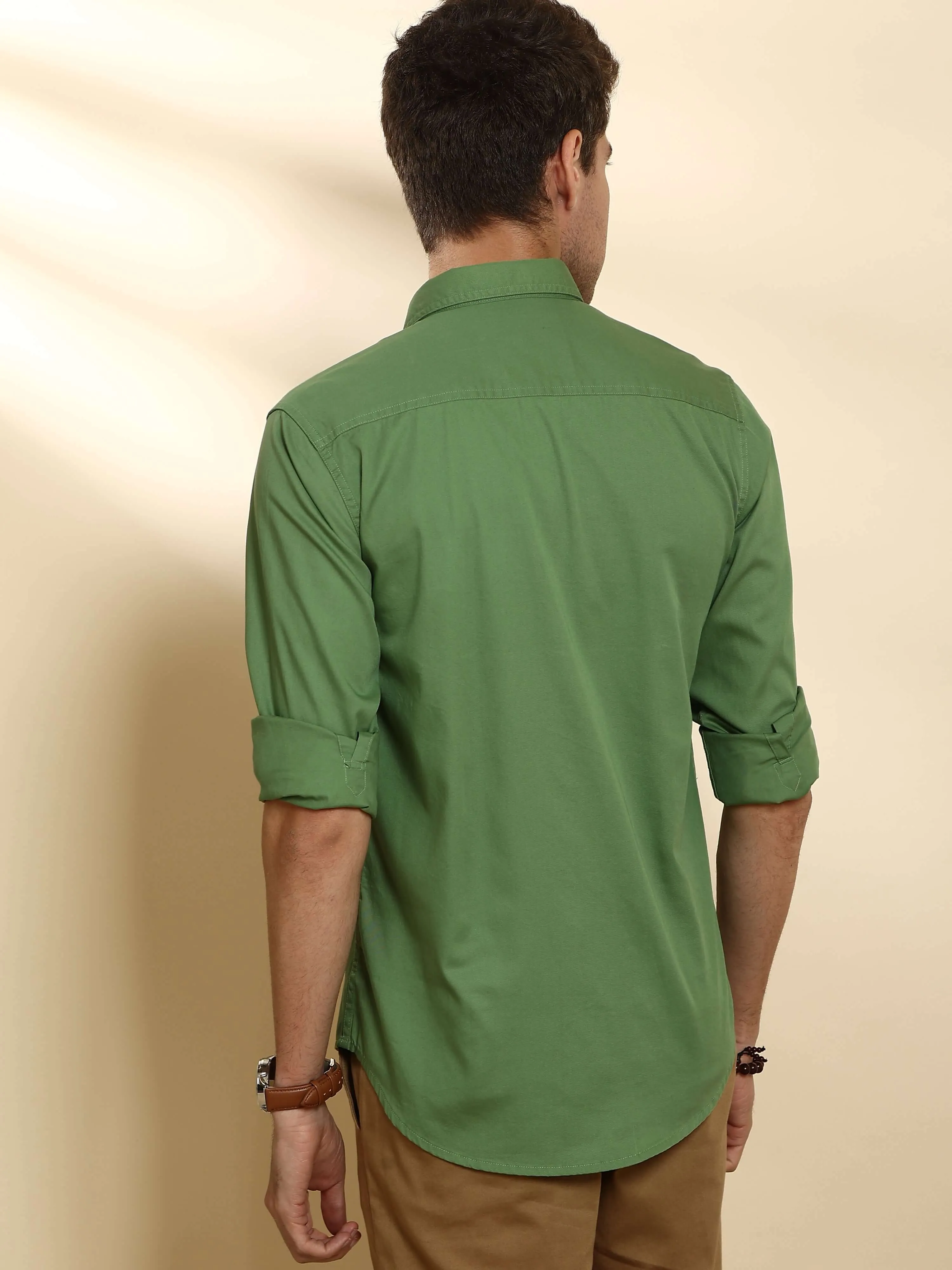 Green Cargo casual full sleeve shirt