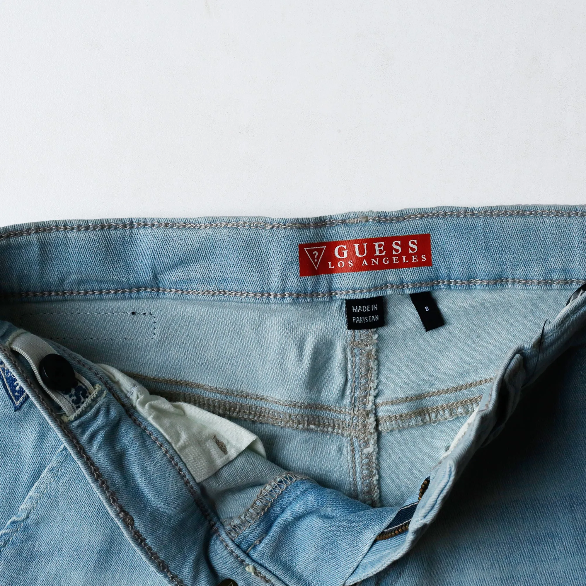 G.U.E.S.S - BOYS' Light Blue' Denim Shorts GS956