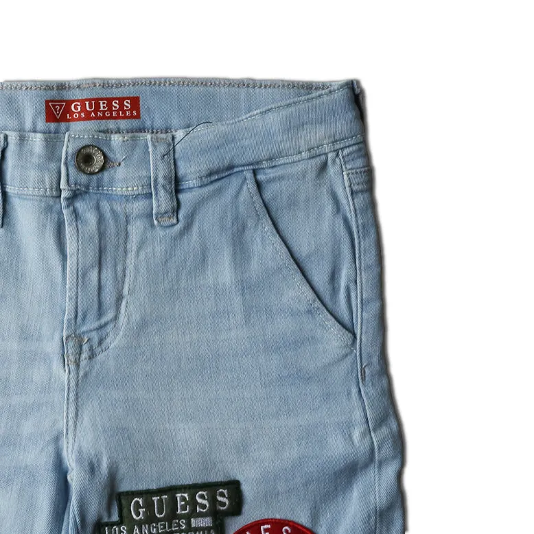 G.U.E.S.S - BOYS' Light Blue' Denim Shorts GS956