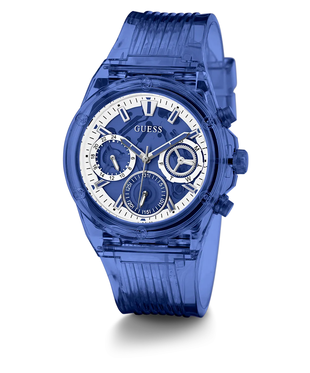 GUESS Eco-Friendly Blue Bio-Based Multi-function Watch