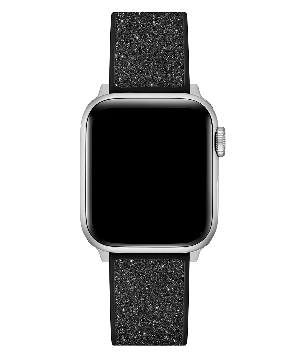 GUESS Glitter Leather on Silicone Band for Apple 38-40 mm Watch