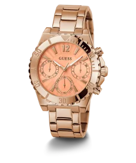 GUESS Ladies Rose Gold Tone Multi-function Watch