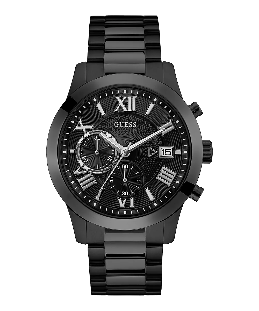 GUESS Mens Black Chronograph Watch