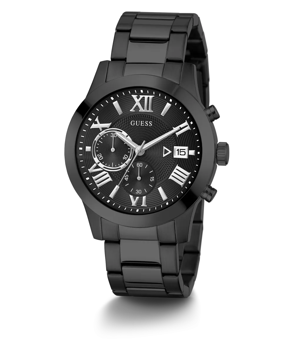 GUESS Mens Black Chronograph Watch