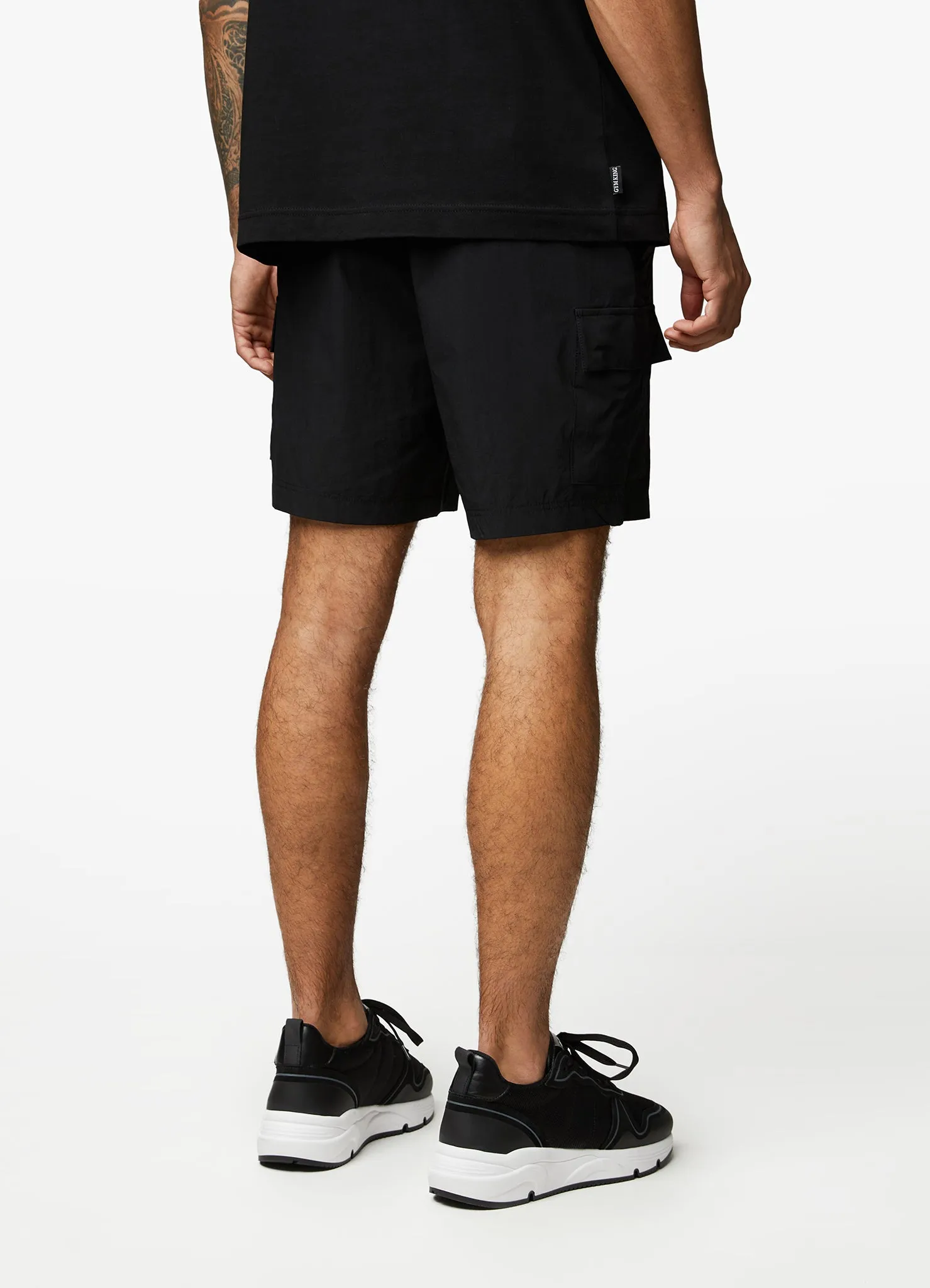 Gym King Utility Woven Cargo Short - Black