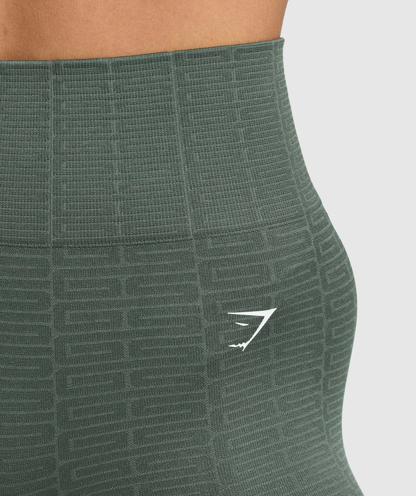 Gymshark Adapt Monogram Seamless Shorts - Slate Teal/Cargo Teal