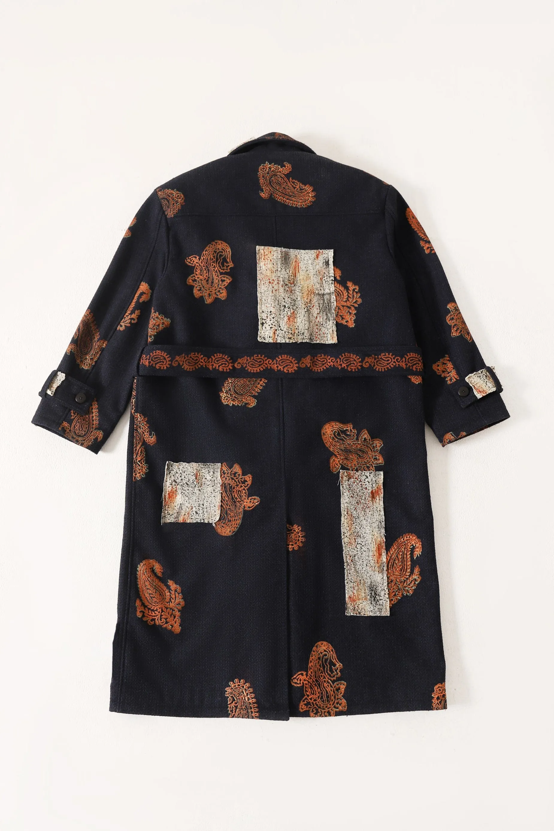 HAND BLCOK PRINT PATCHWORK LONG COAT