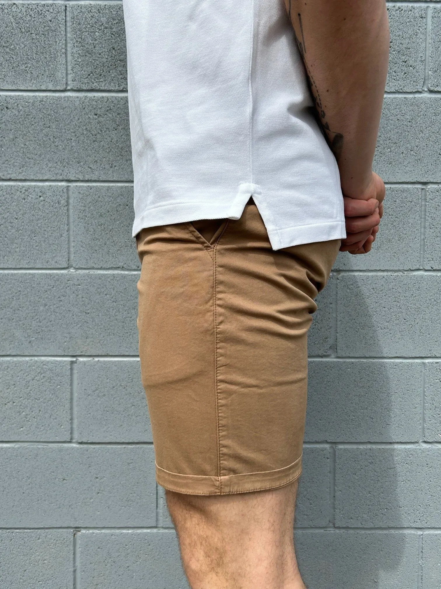 Hechter - Lucas Stretch Cotton Short - Sand