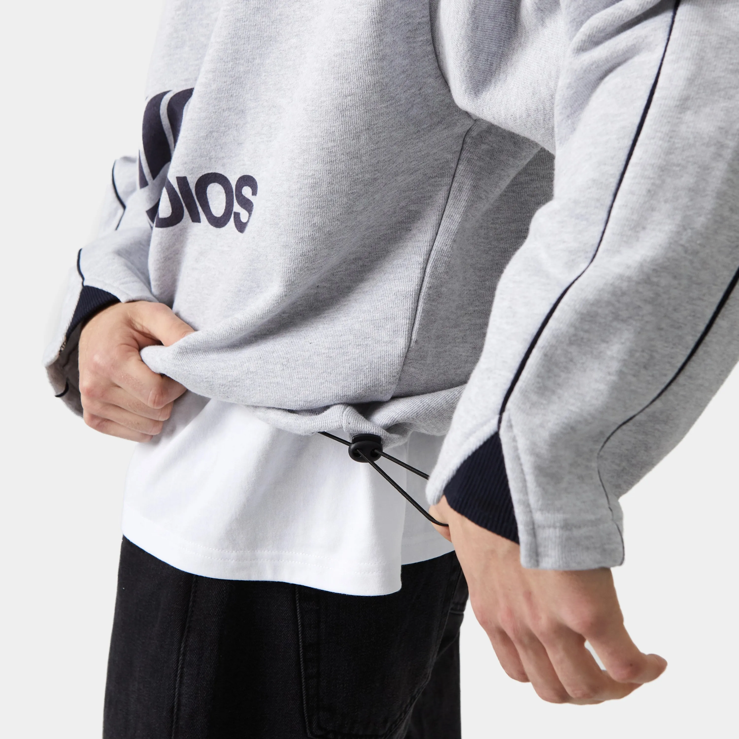 Hectic Heather Grey Polo Sweatshirt