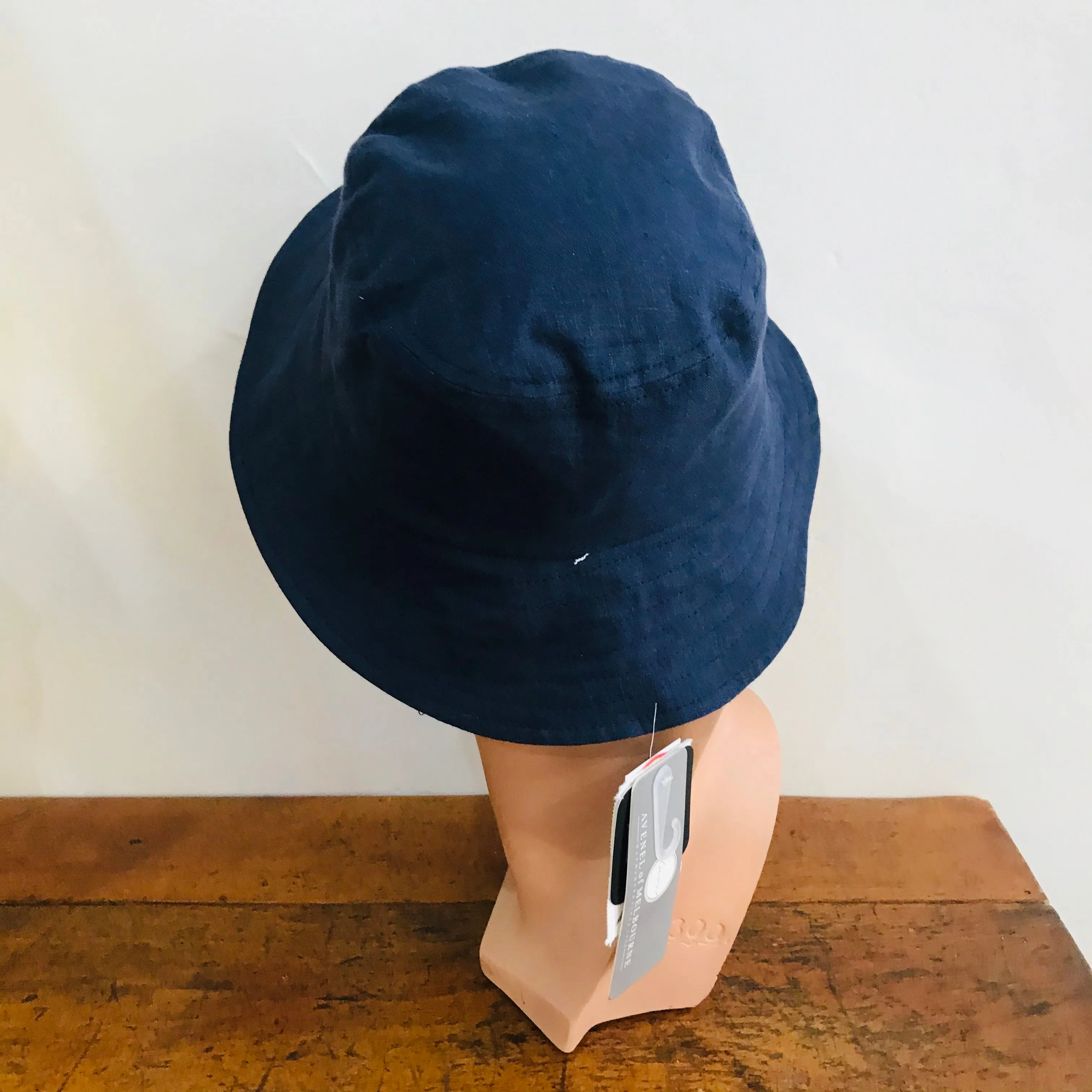 Hemp - Mid Brim - Casual Bucket Hat - Navy