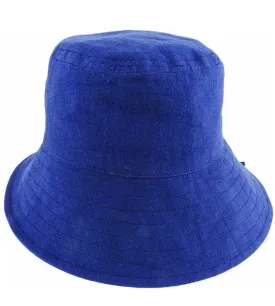 Hemp - Mid Brim - Casual Bucket Hat - Navy