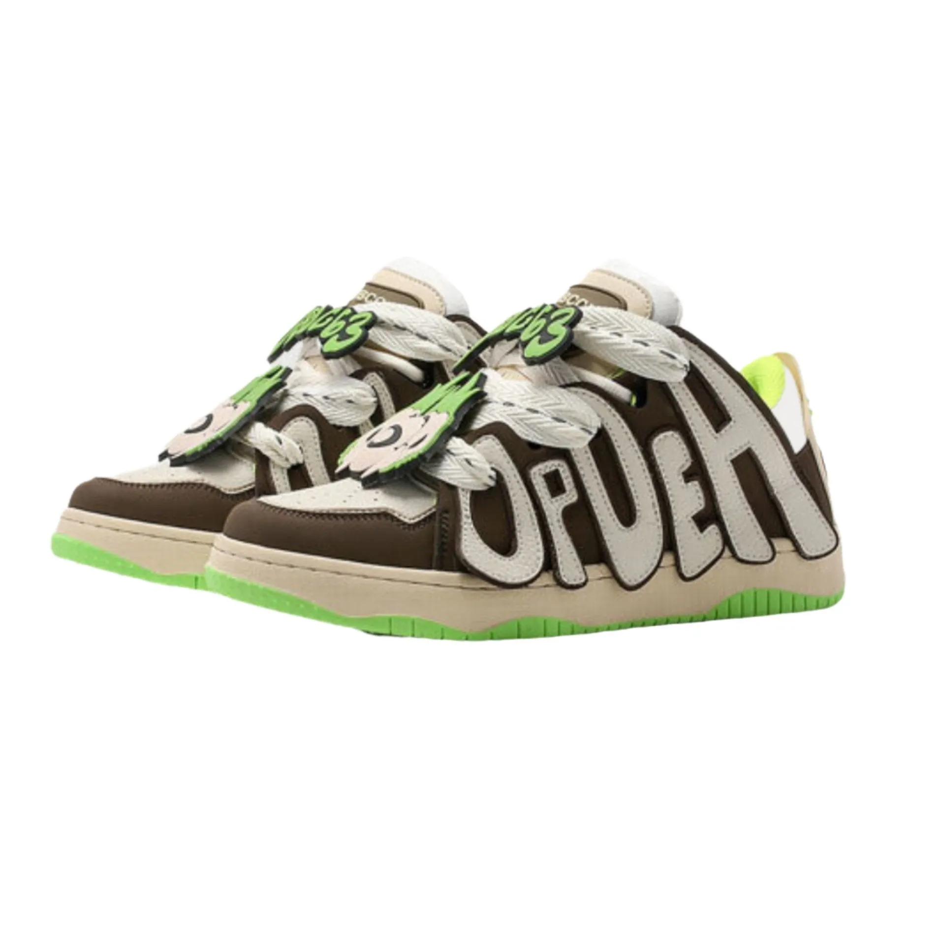 Hip Hop Monogram Contrast Color Trendy High Street Casual Sports Shoes