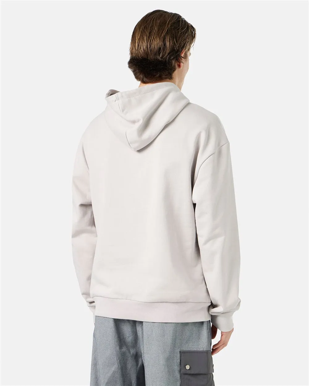 Hooded sweatshirt with rubberized print (Light Pink) - I24E06363008803