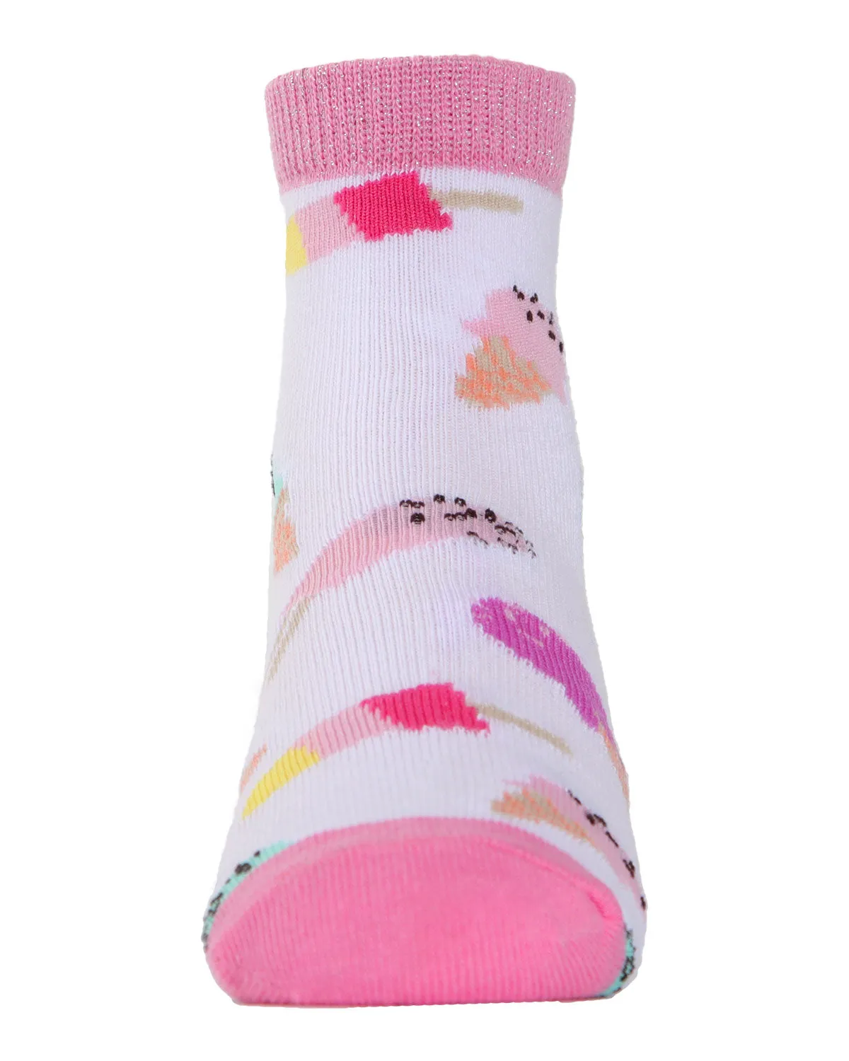 Ice Cream Girls Cotton Blend Ankle Socks 3-Pack