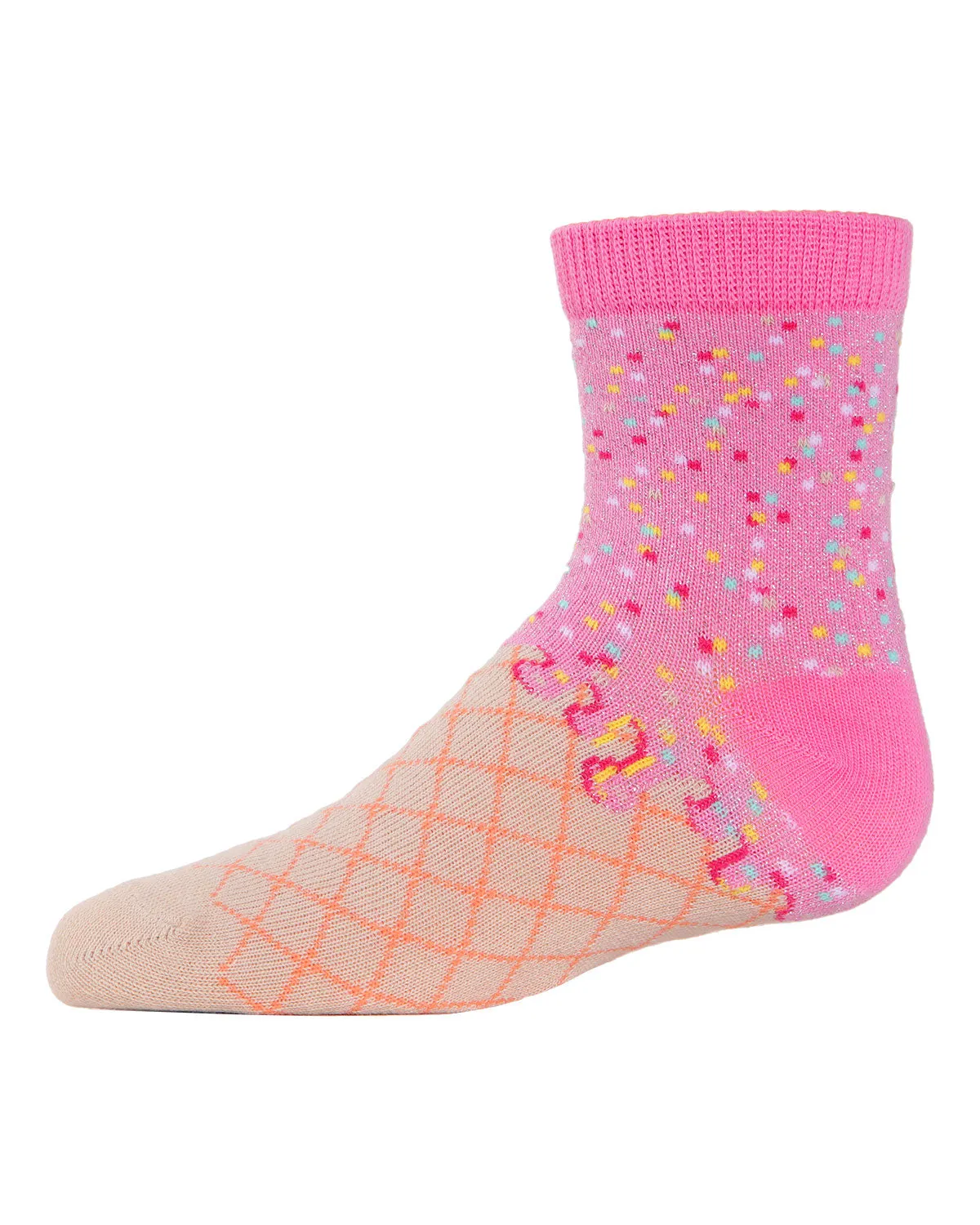 Ice Cream Girls Cotton Blend Ankle Socks 3-Pack