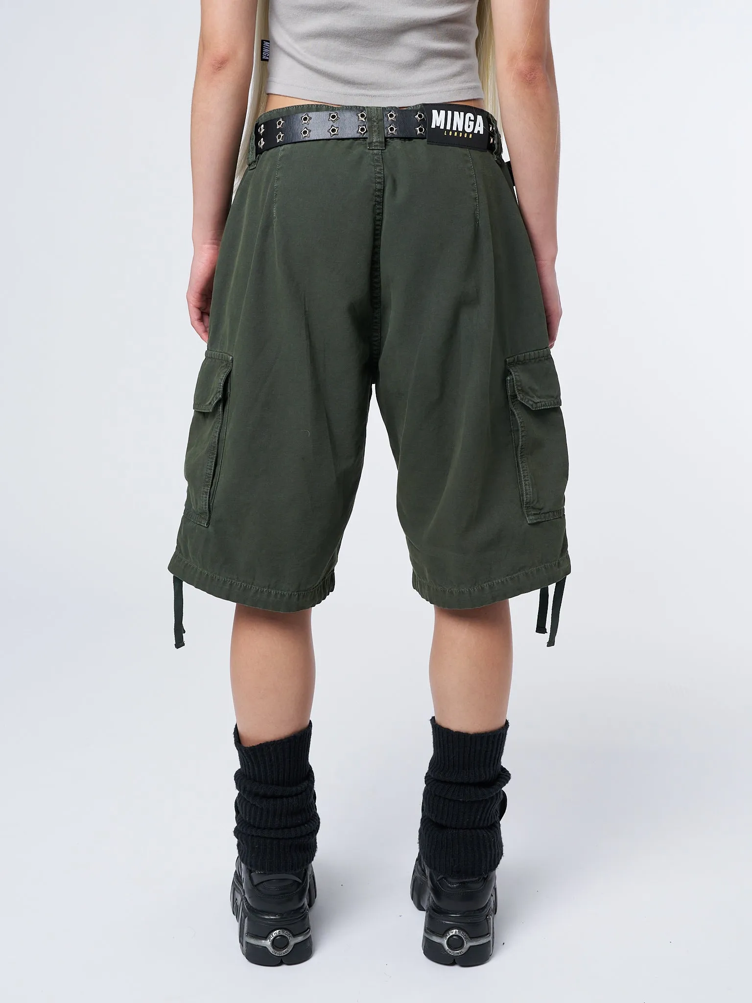 Issa Green Long Cargo Shorts