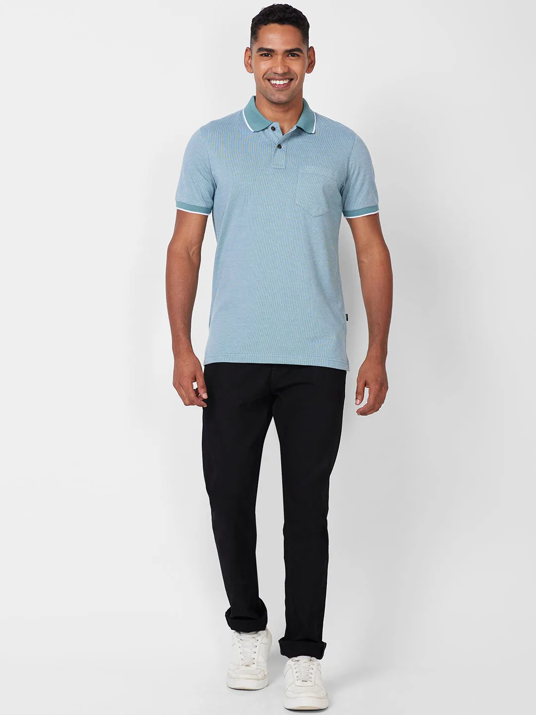 Jacquard Texture Polo