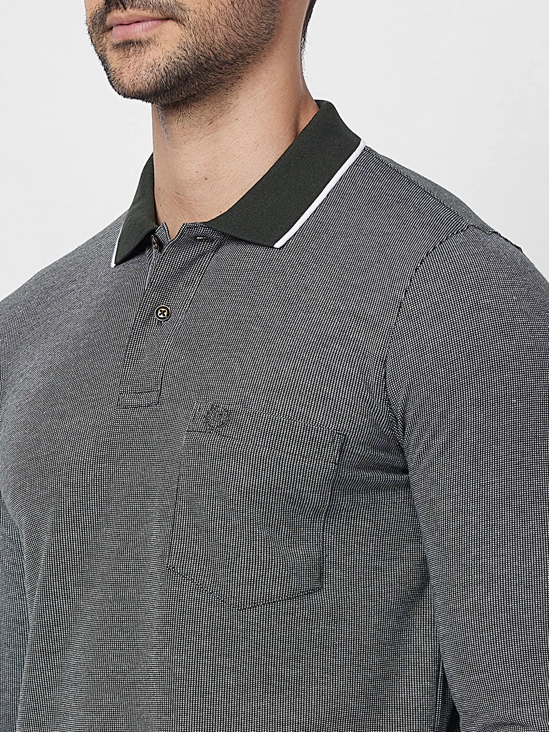 Jacquard Texture Polo