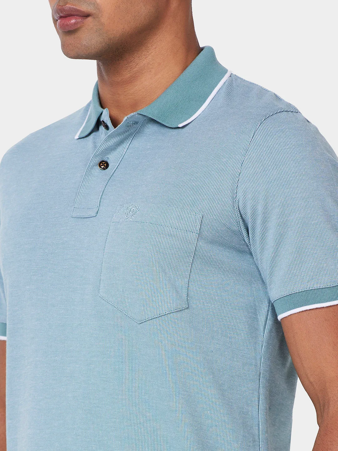 Jacquard Texture Polo