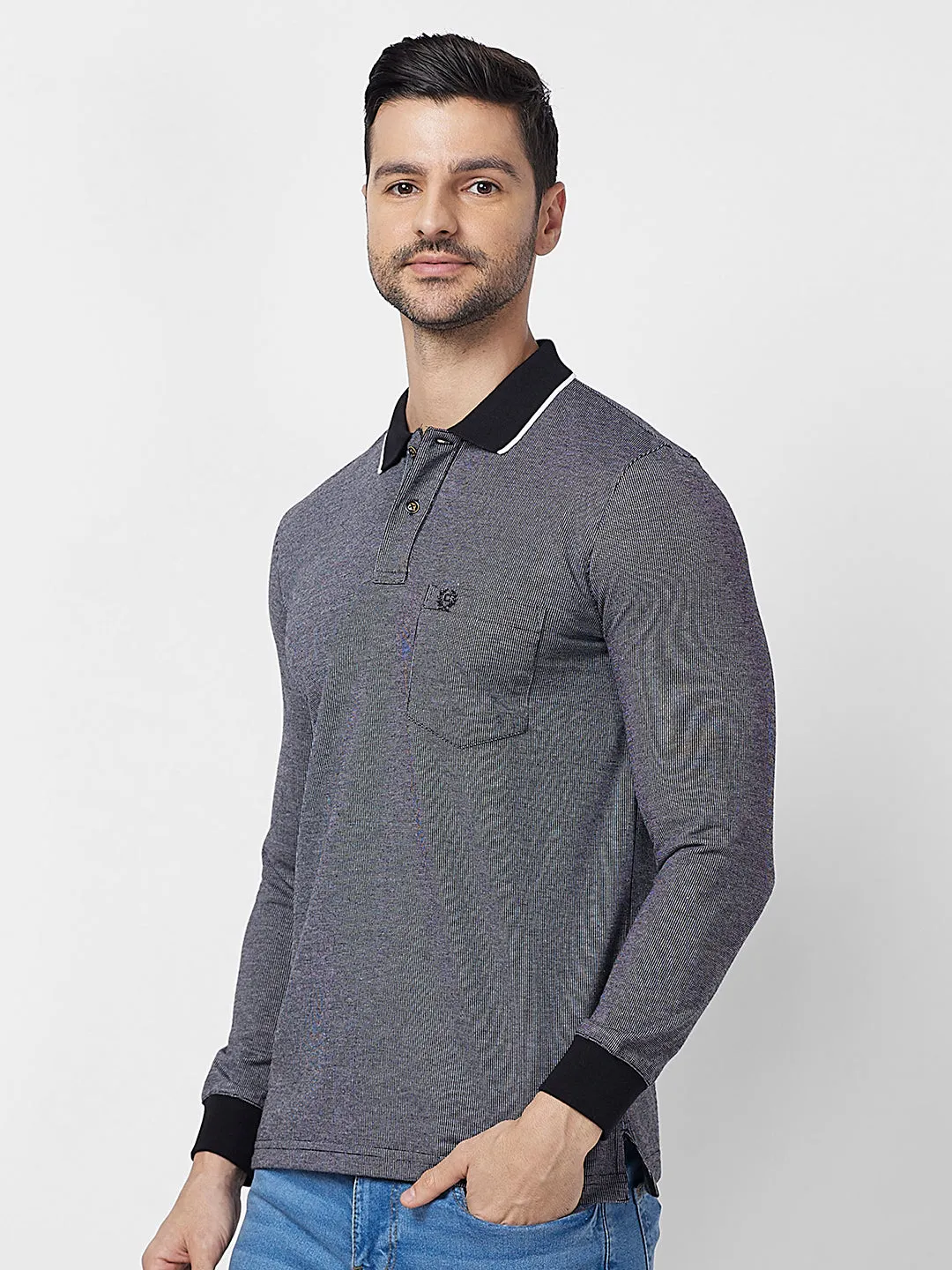 Jacquard Texture Polo