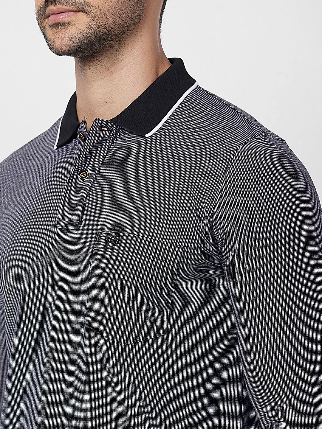 Jacquard Texture Polo