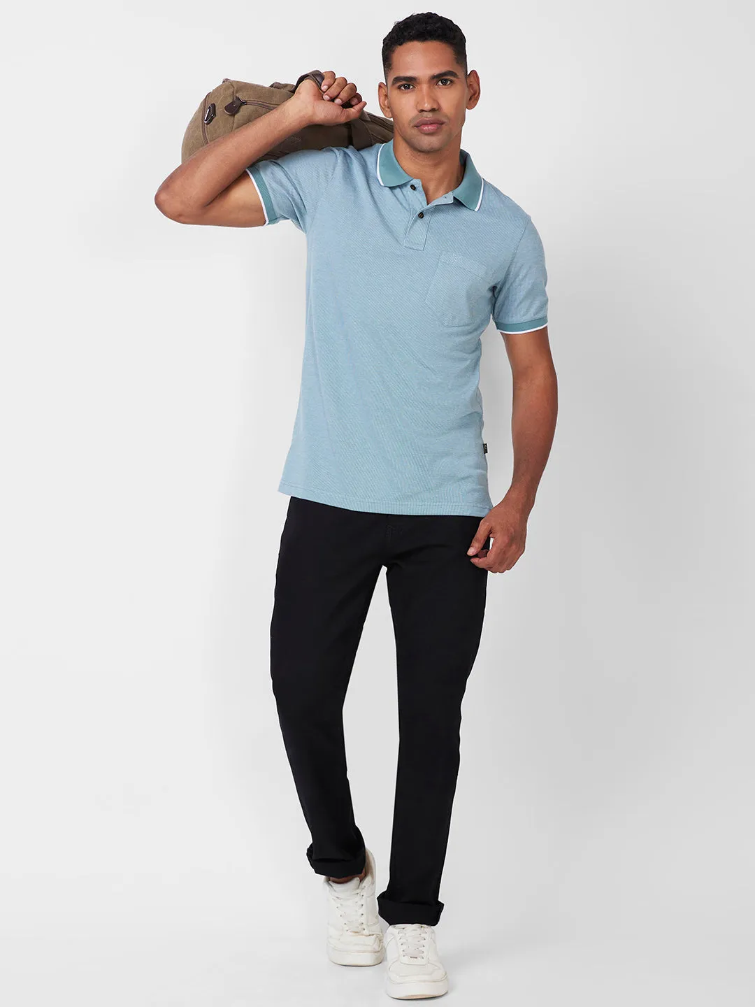 Jacquard Texture Polo