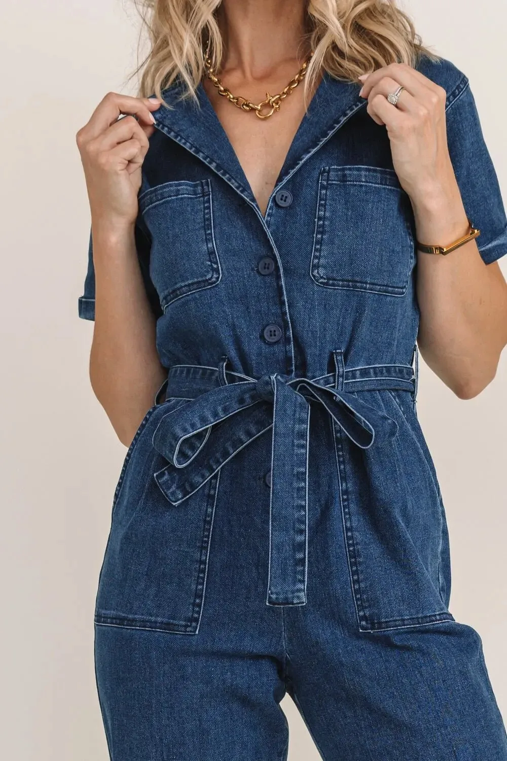 Jumpsuit Joyride Blue Denim Jumpsuit