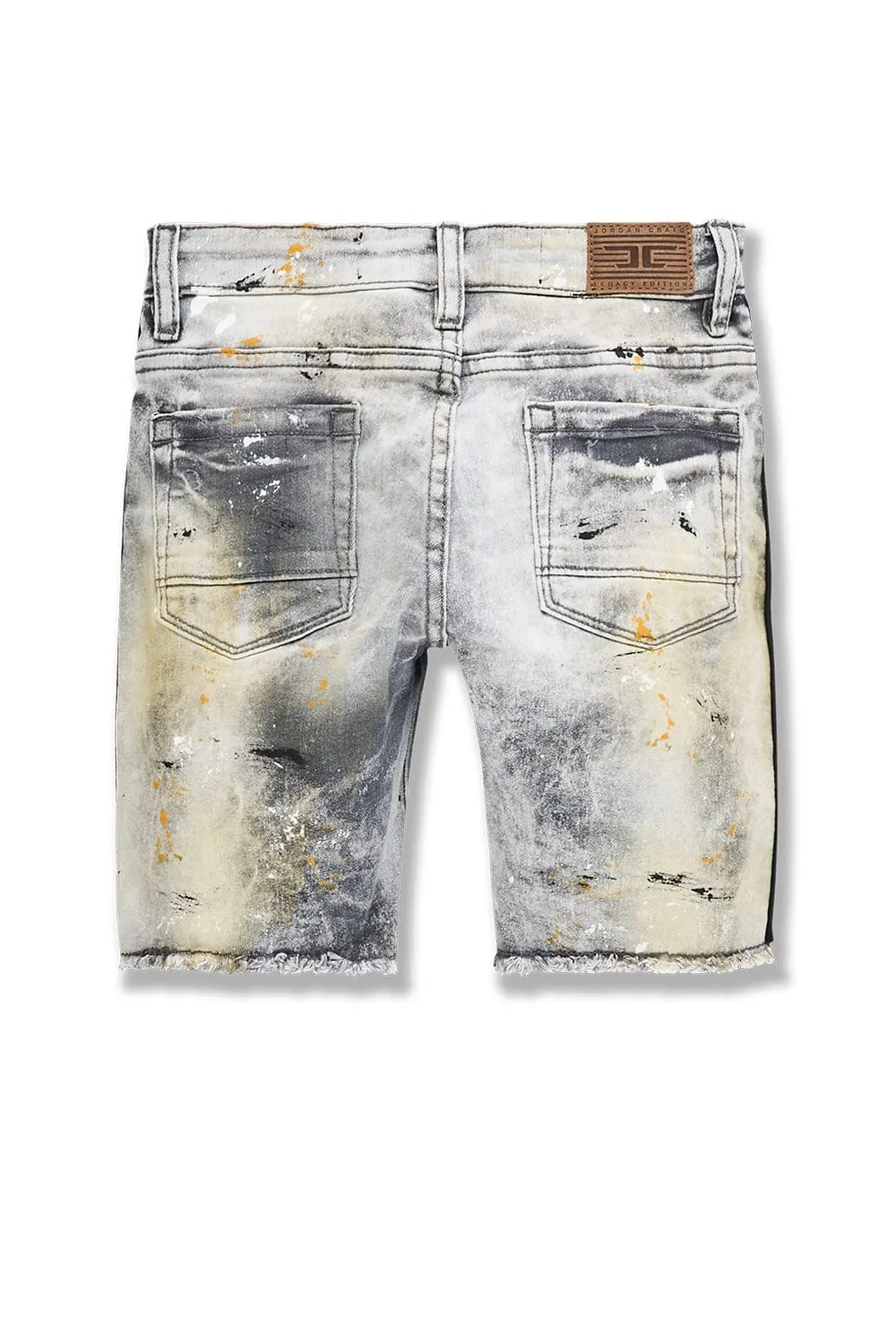 Kids Odyssey Striped Denim Shorts (Summer Sale)