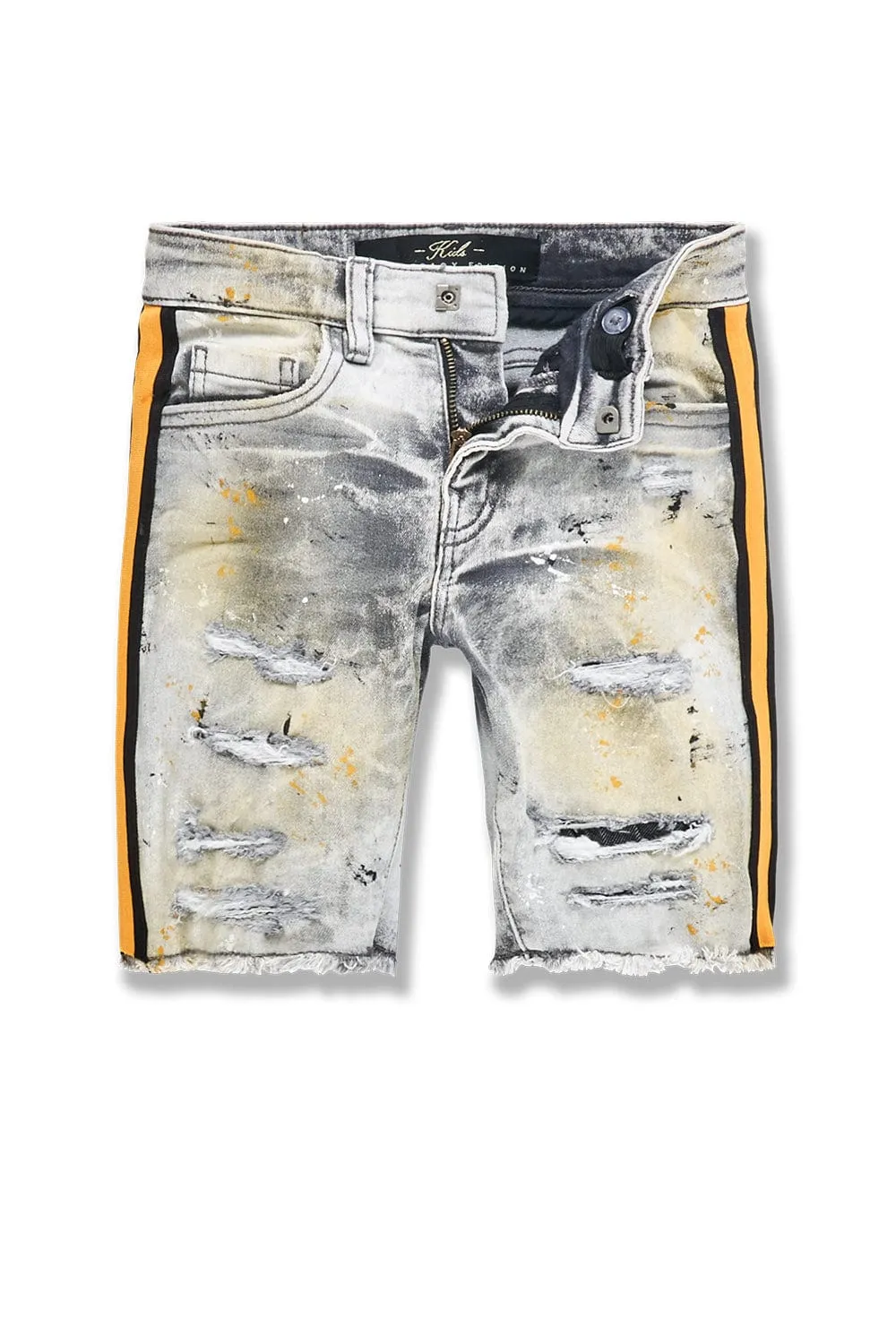 Kids Odyssey Striped Denim Shorts (Summer Sale)