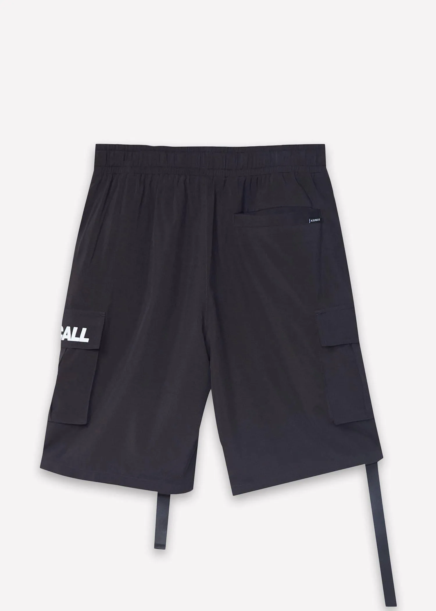 Konus Men's Cargo Shorts in Black