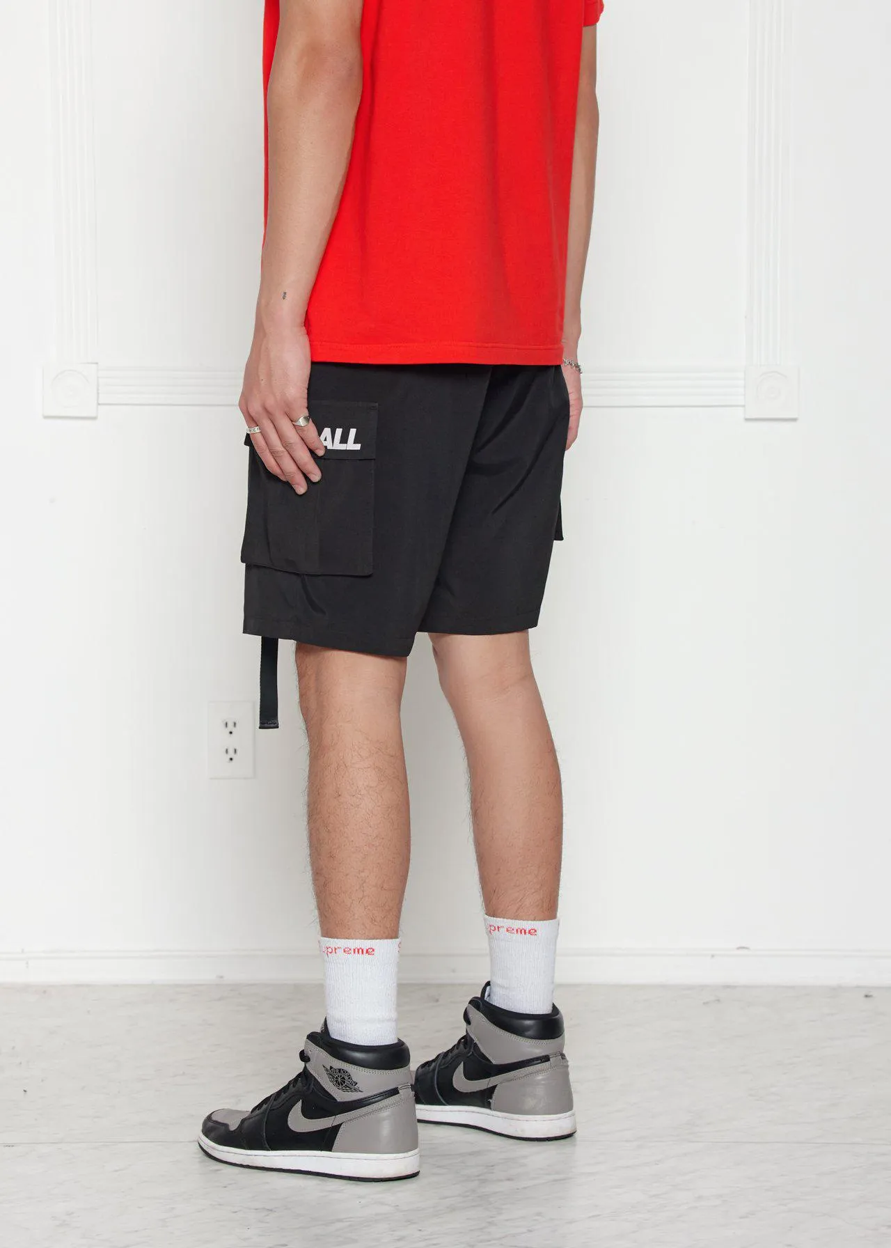 Konus Men's Cargo Shorts in Black