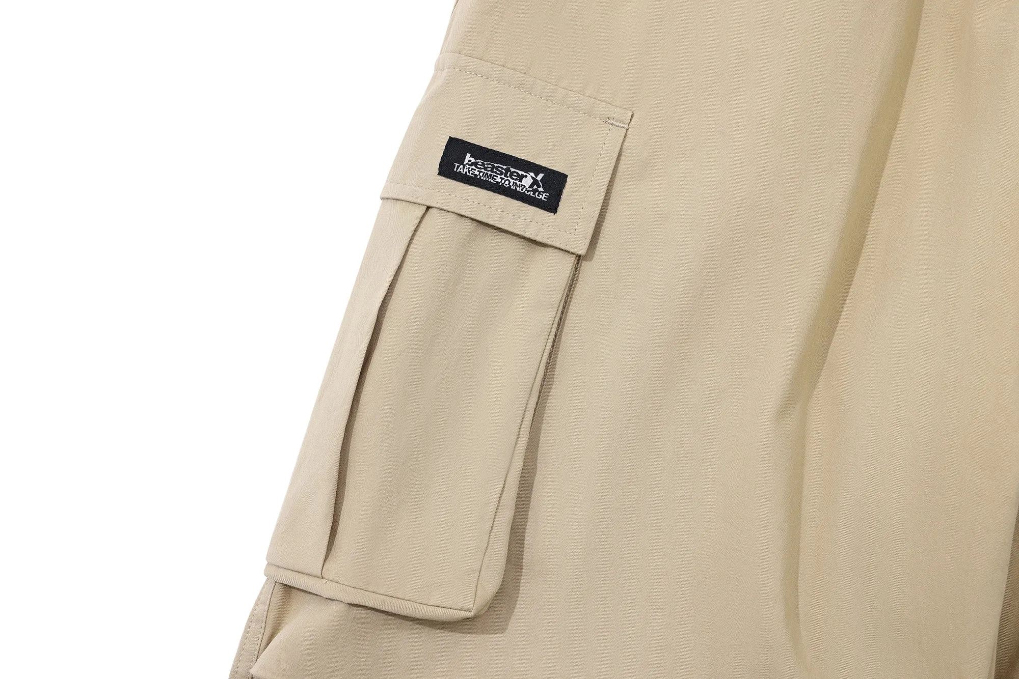 Large Pocket Casual Straight Cargo Pants